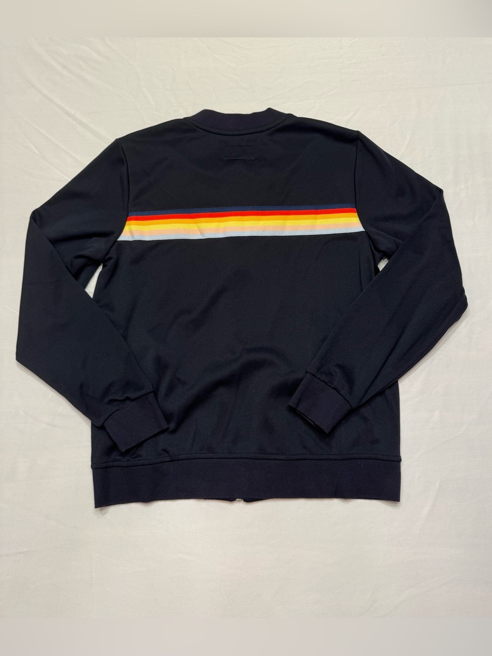 American Eagle Outfitters Black Zip-Up Jacket with Accent Stripe - Picture 3 of 3